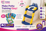 Baby Potty Seat with Ladder (Frog)