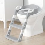 Baby Potty Seat with Ladder- GRAY - Image 5