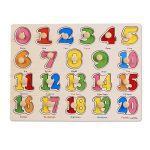 5 in 1 Wooden Puzzle Board Set – Alphabet, Math, Animal, Fruit & Vehicle - Image 3