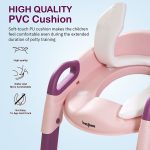 Baby Potty Seat with Ladder- PINK - Image 3