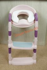 Baby Potty Seat with Ladder- PINK - Image 4