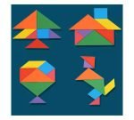 3 In 1 Wooden Jigsaw Block Puzzle Game With Tetris Tangram Tic Tac Toe - STEM Montessori Educational Gift for Kids - Early Learning Tangram Toy - Image 6