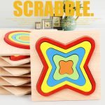Montessori Wooden Geometric Shape Puzzle Board- 6 PCS - Image 6