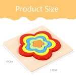 Montessori Wooden Geometric Shape Puzzle Board- 6 PCS - Image 9