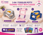 3-in-1 Foldable Toilet with Step Stool Ladder for Kids