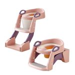 3-in-1 Foldable Toilet with Step Stool Ladder for Kids - Image 4
